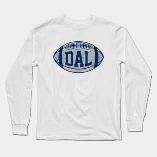 DAL Retro Football - White Long Sleeve T-Shirt